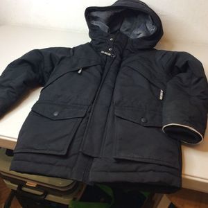 Gap Kid's Boy's Cold Control Max Black Parka Coat- Size Small